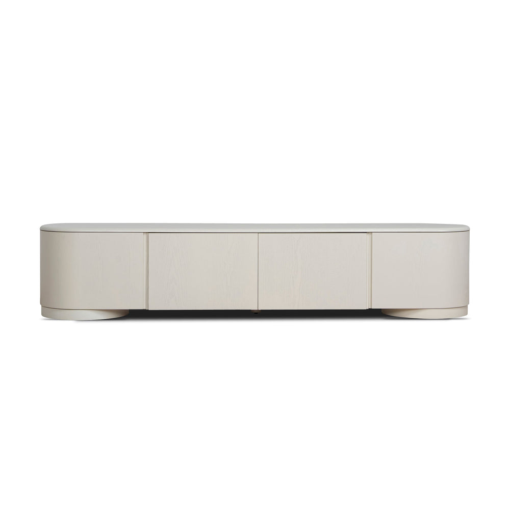 2.2m TV Entertainment Unit | Ivory Oat | Myka Home - View 2