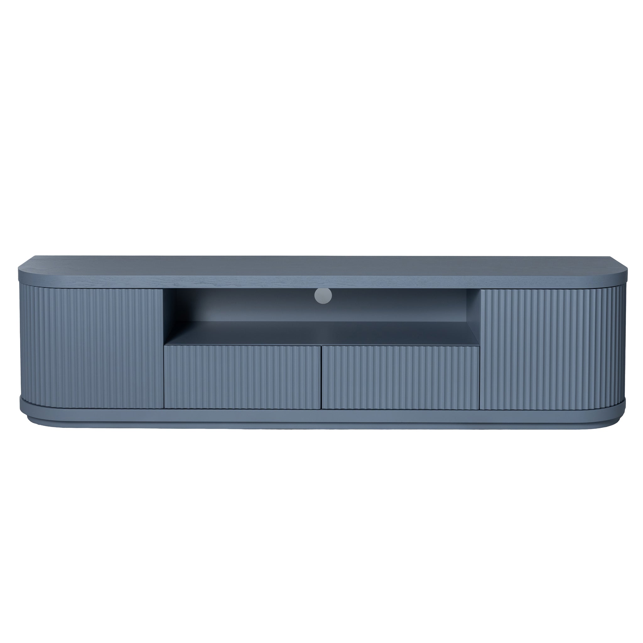 2M Veneer Top Entertainment TV Unit | Light Blue | Myka Home