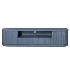 2M Veneer Top Entertainment TV Unit | Light Blue | Myka Home