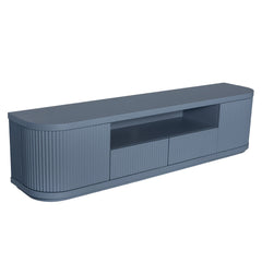 2M Veneer Top Entertainment TV Unit | Light Blue | Myka Home
