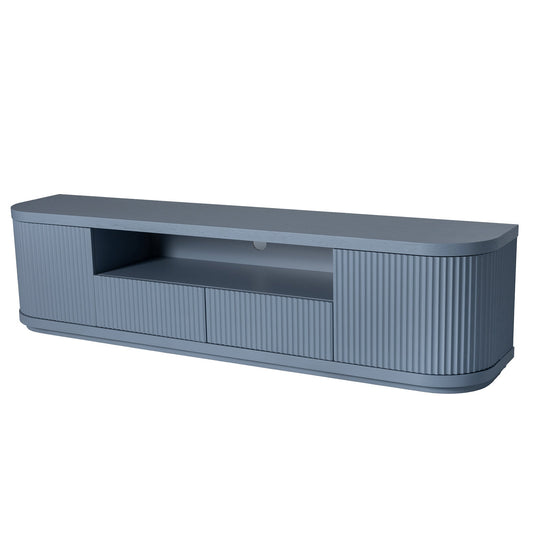 2M Veneer Top Entertainment TV Unit | Light Blue | Myka Home