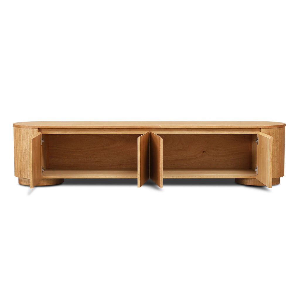 2.1M Tassie Oak TV Entertainment Unit | Natural | Myka Home