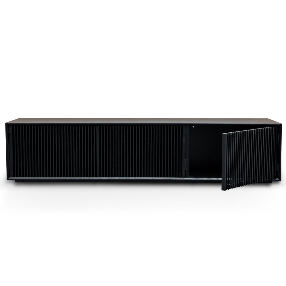 2m Entertainment TV Unit | Black Veneer | Myka Home - View 4