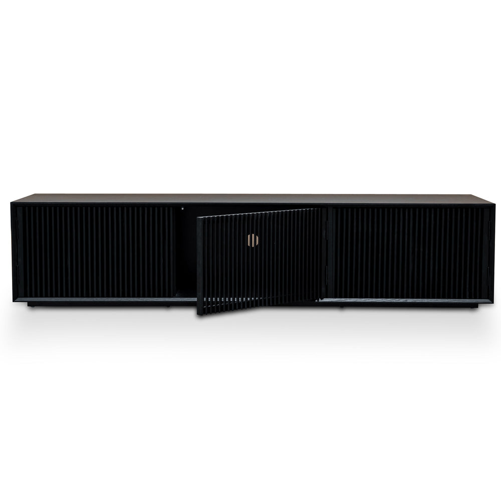 2m Entertainment TV Unit | Black Veneer | Myka Home - View 5