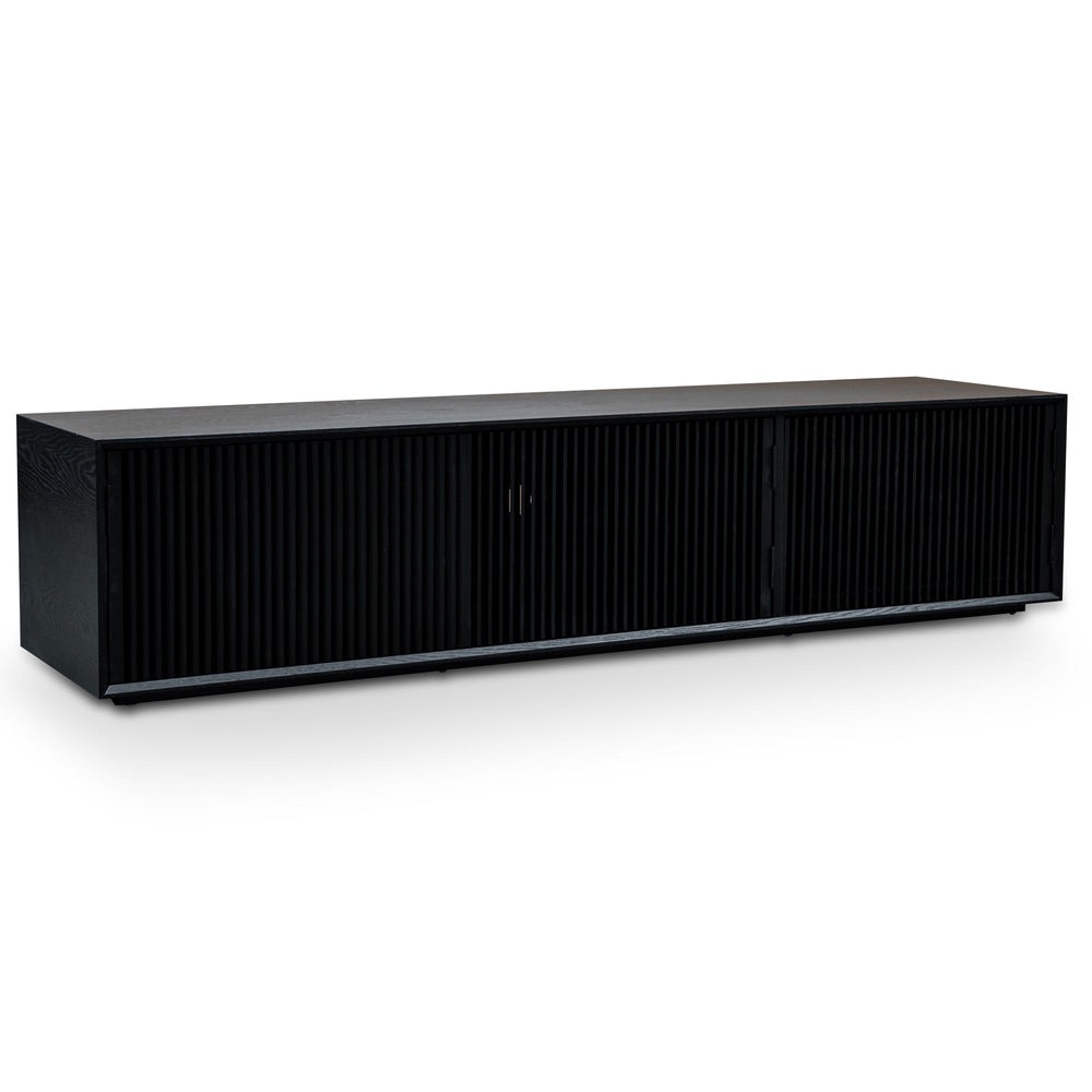 2m Entertainment TV Unit | Black Veneer | Myka Home - View 6