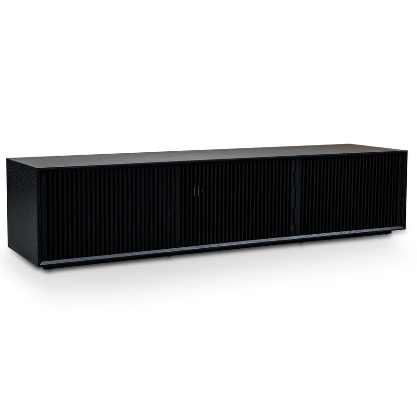 2m Entertainment TV Unit | Black Veneer | Myka Home - View 6
