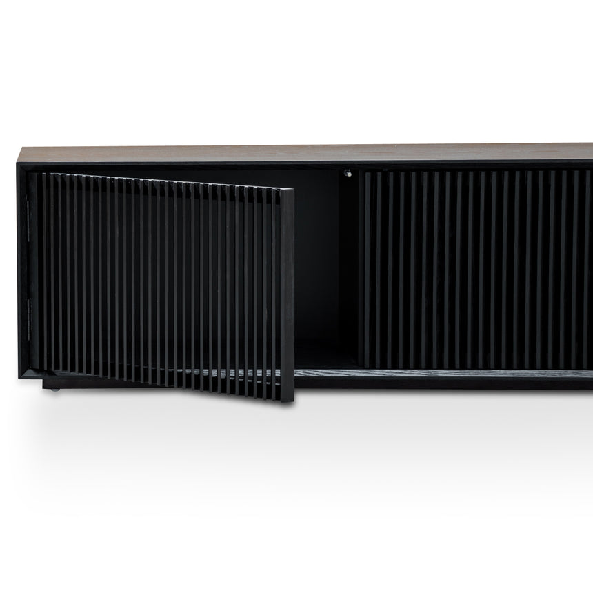 2m Entertainment TV Unit | Black Veneer | Myka Home - View 10