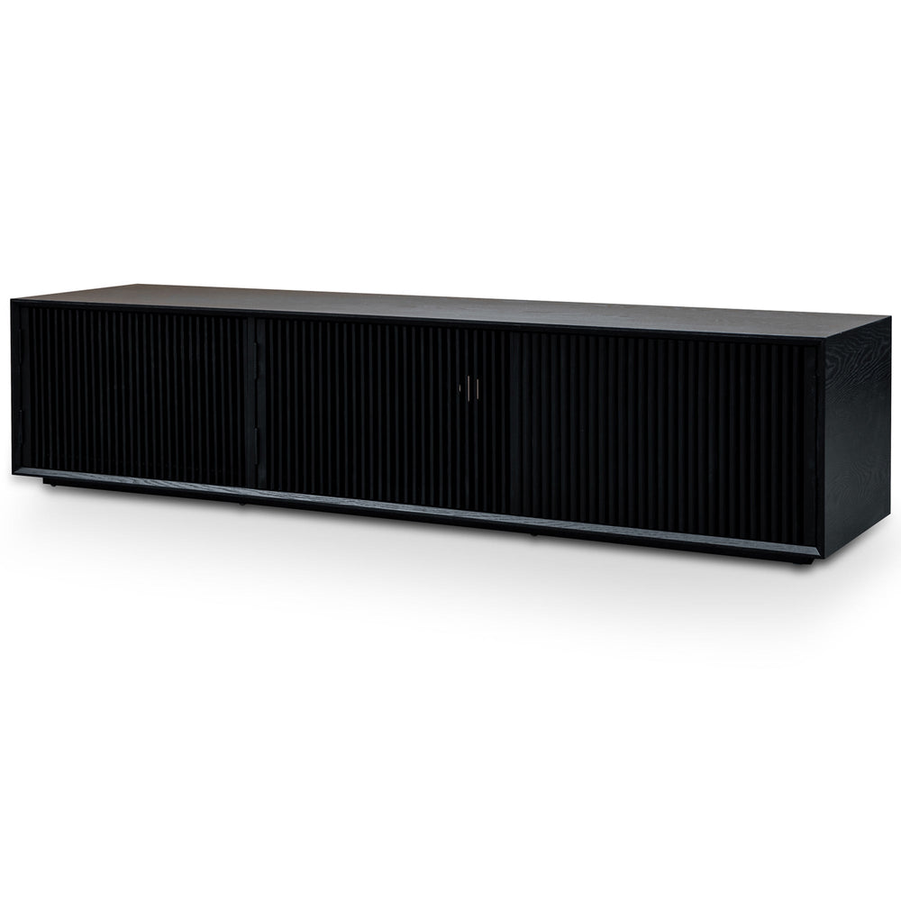 2m Entertainment TV Unit | Black Veneer | Myka Home