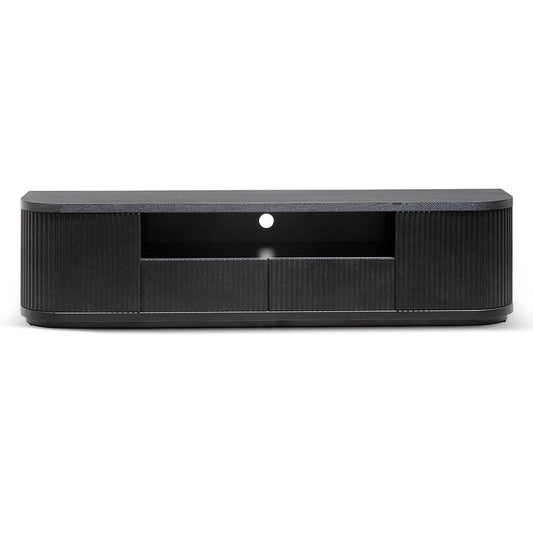 CTV6980-DW 2m Veneer Top Entertainment TV Unit - Full Black
