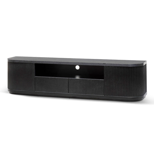 CTV6980-DW 2m Veneer Top Entertainment TV Unit - Full Black
