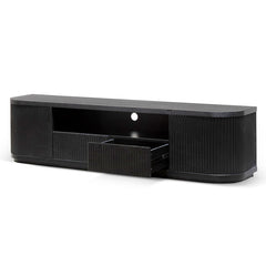 CTV6980-DW 2m Veneer Top Entertainment TV Unit - Full Black