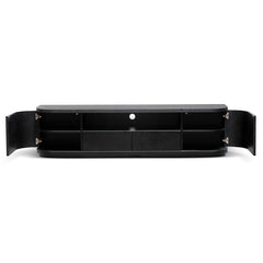 CTV6980-DW 2m Veneer Top Entertainment TV Unit - Full Black