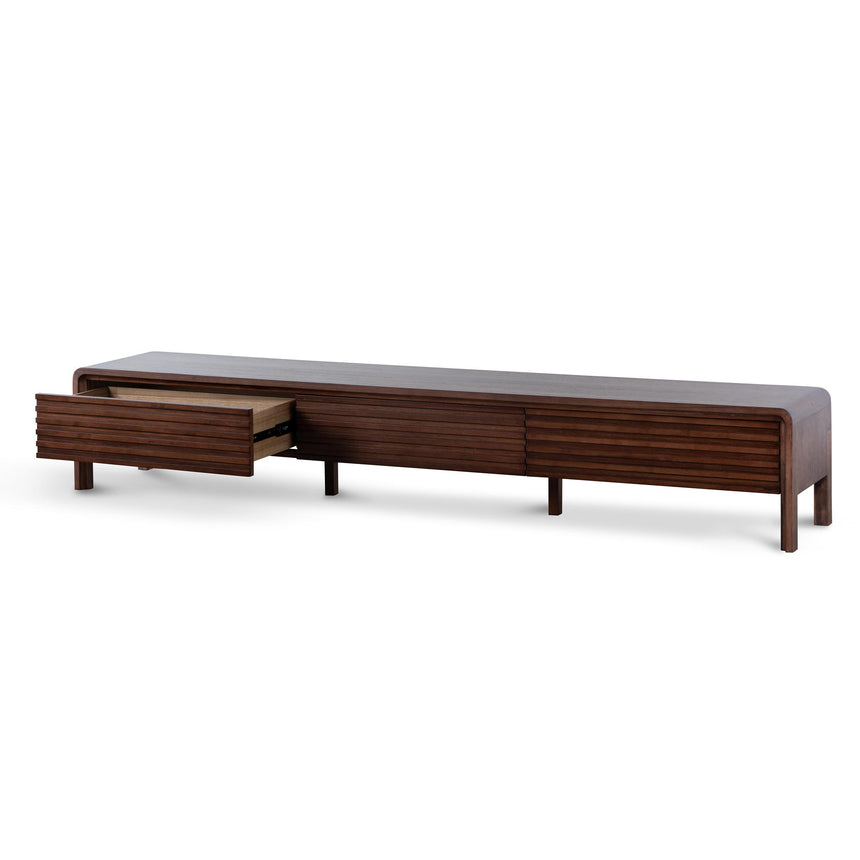 2.2m TV Entertainment Unit | Walnut | Myka Home - View 3