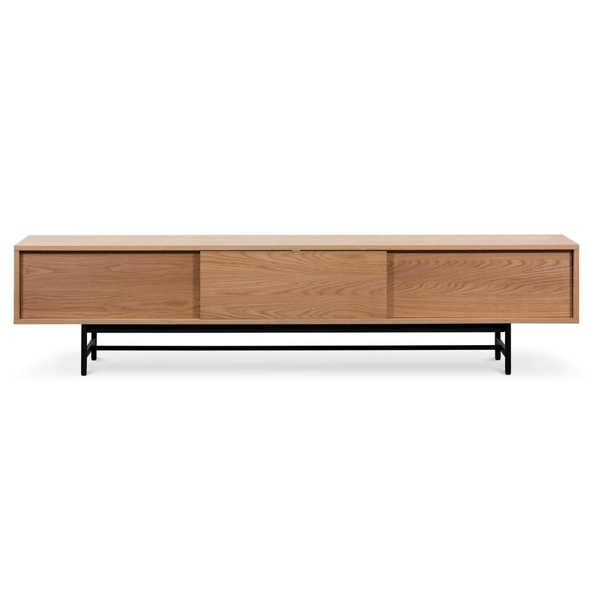 2.1m Wooden aEntertainment TV Unit | Natural | Myka Home - View 2
