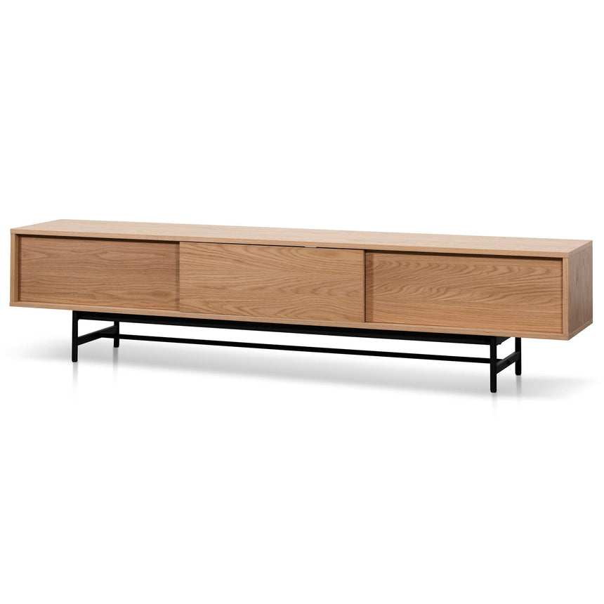2.1m Wooden aEntertainment TV Unit | Natural | Myka Home