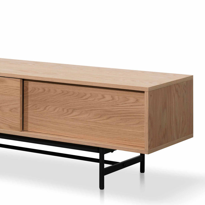 2.1m Wooden aEntertainment TV Unit | Natural | Myka Home - View 8