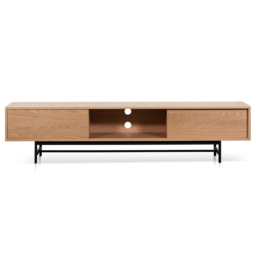 2.1m Wooden aEntertainment TV Unit | Natural | Myka Home - View 4