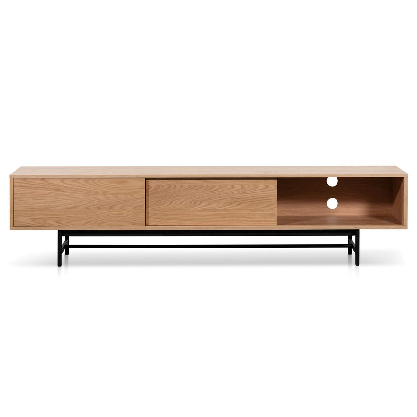 2.1m Wooden aEntertainment TV Unit | Natural | Myka Home - View 5