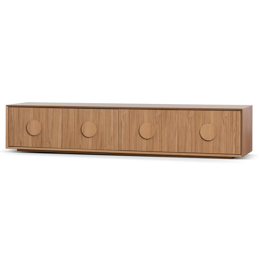 2.3m Wooden Entertainment TV Unit | Natural | Myka Home