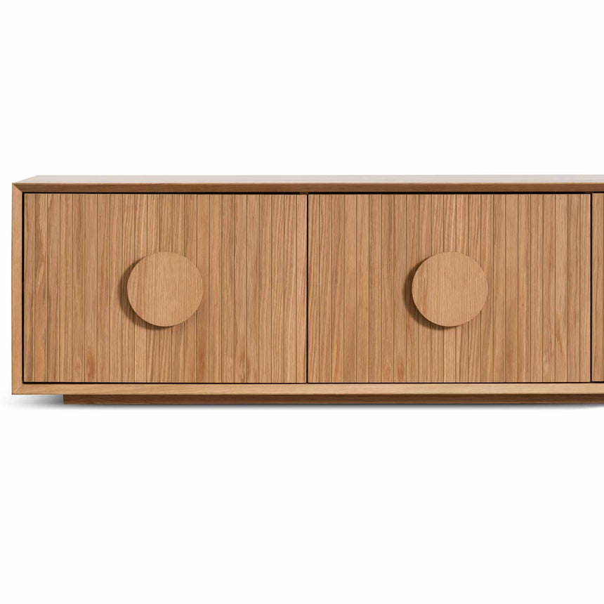 2.3m Wooden Entertainment TV Unit | Natural | Myka Home - View 5