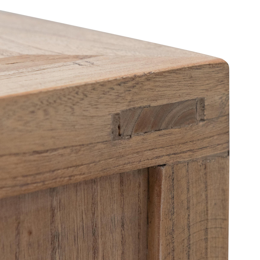 2m TV Entertainment Unit - Natural with Rattan Doors - View 12