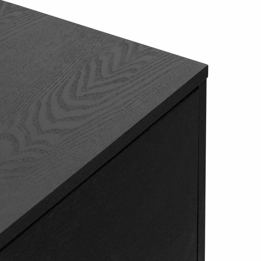 2.3m Wooden Entertainment Unit | Full Black | Myka Home - View 8