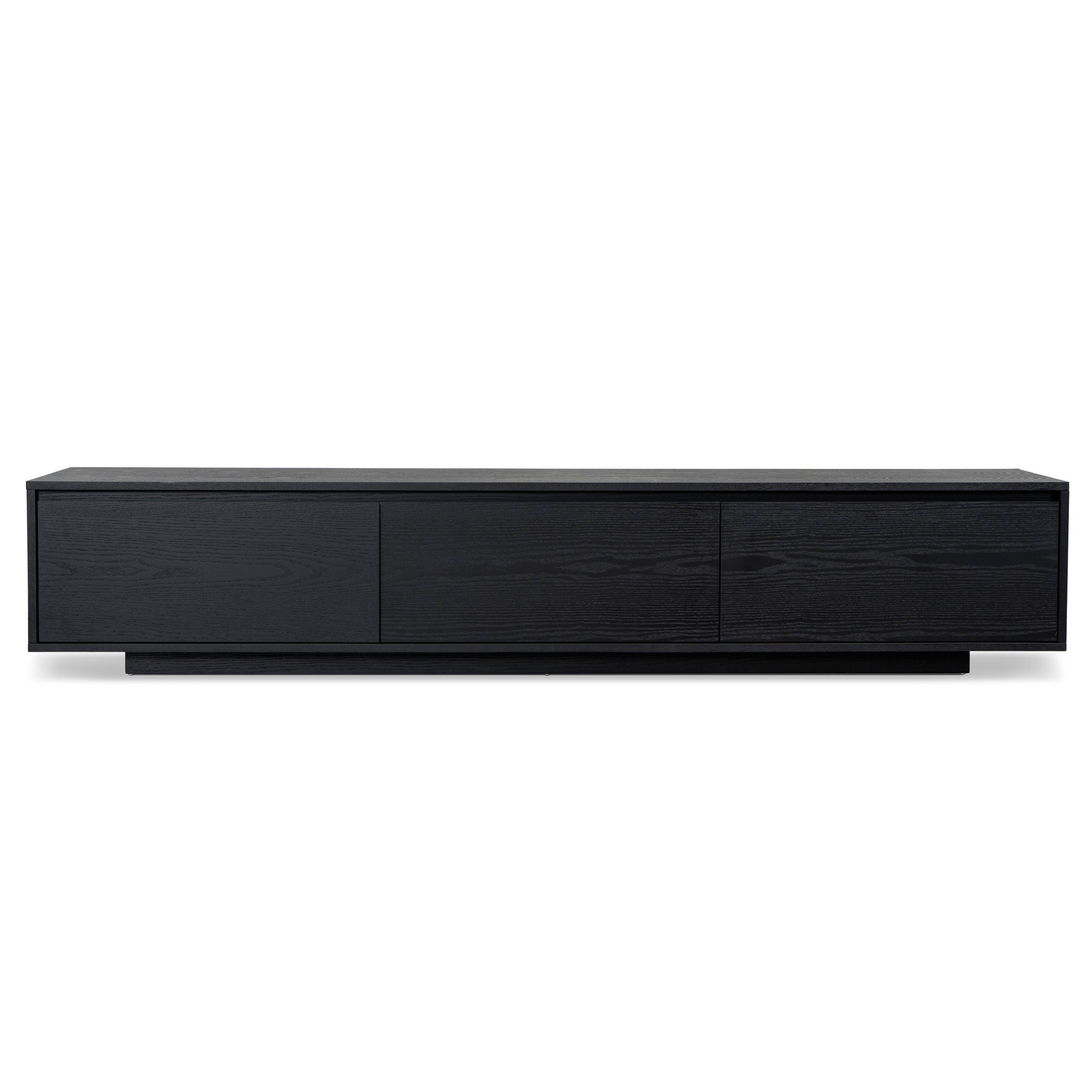 Ctv6753-Bb-V2 2.3M Wooden Entertainment Unit | Full Black | Myka Home