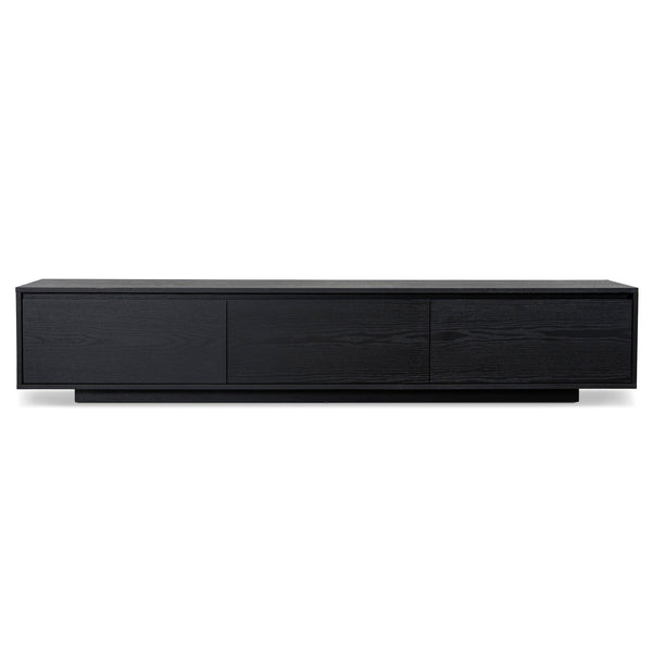Ctv6753-Bb-V2 2.3M Wooden Entertainment Unit | Full Black | Myka Home