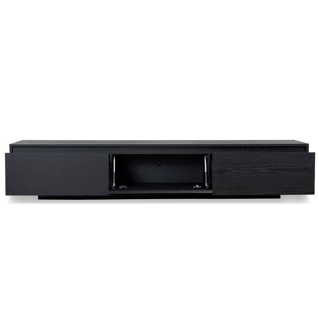 Ctv6753-Bb-V2 2.3M Wooden Entertainment Unit | Full Black | Myka Home