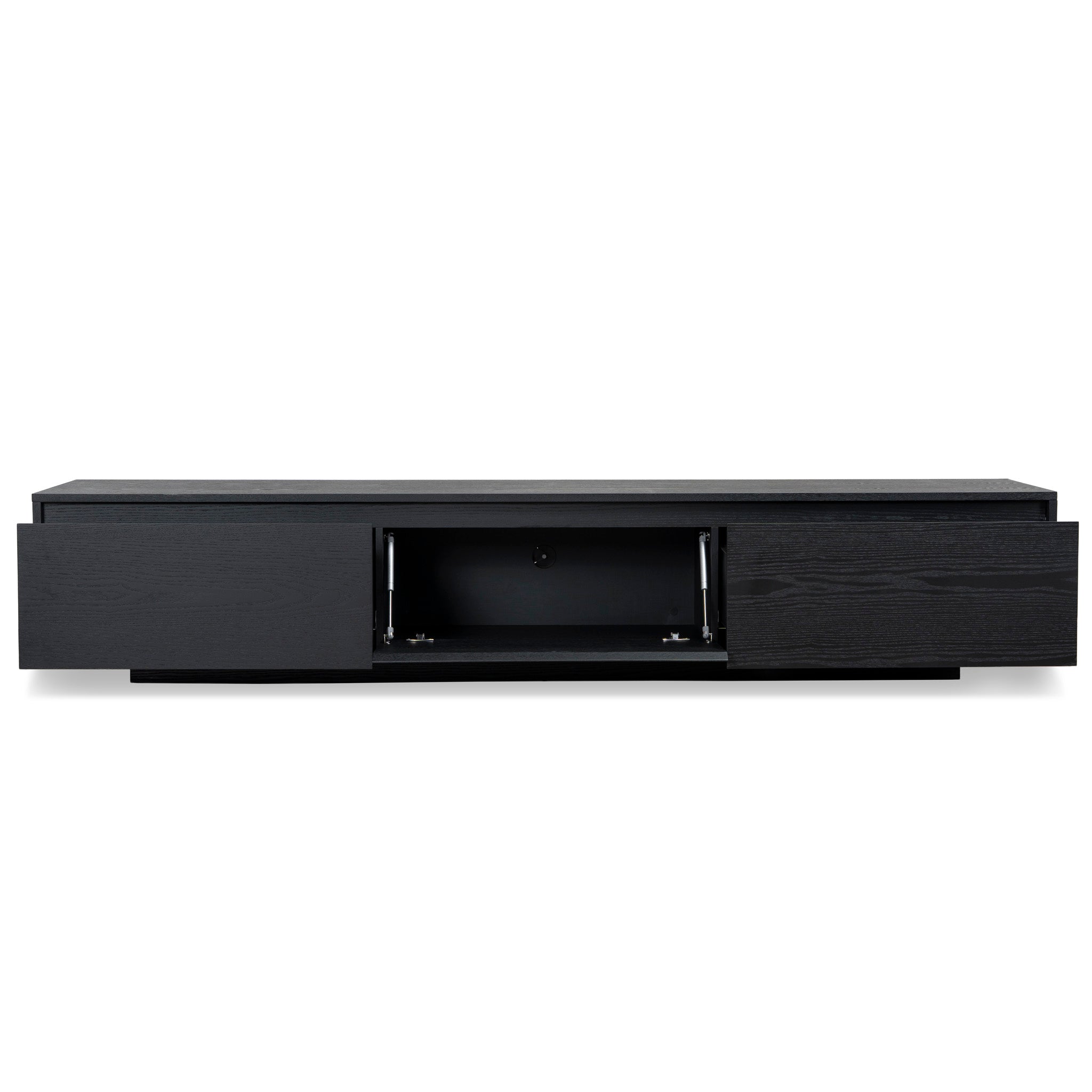 Ctv6753-Bb-V2 2.3M Wooden Entertainment Unit | Full Black | Myka Home