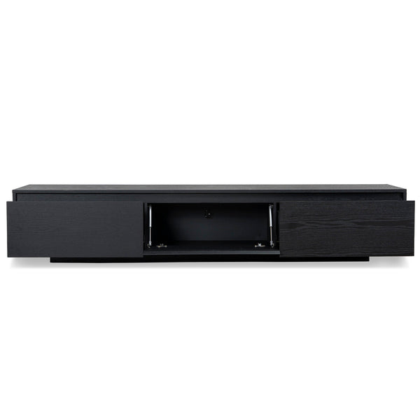 Ctv6753-Bb-V2 2.3M Wooden Entertainment Unit | Full Black | Myka Home