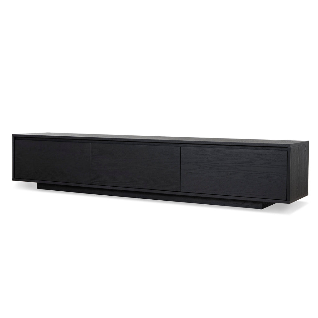 Ctv6753-Bb-V2 2.3M Wooden Entertainment Unit | Full Black | Myka Home