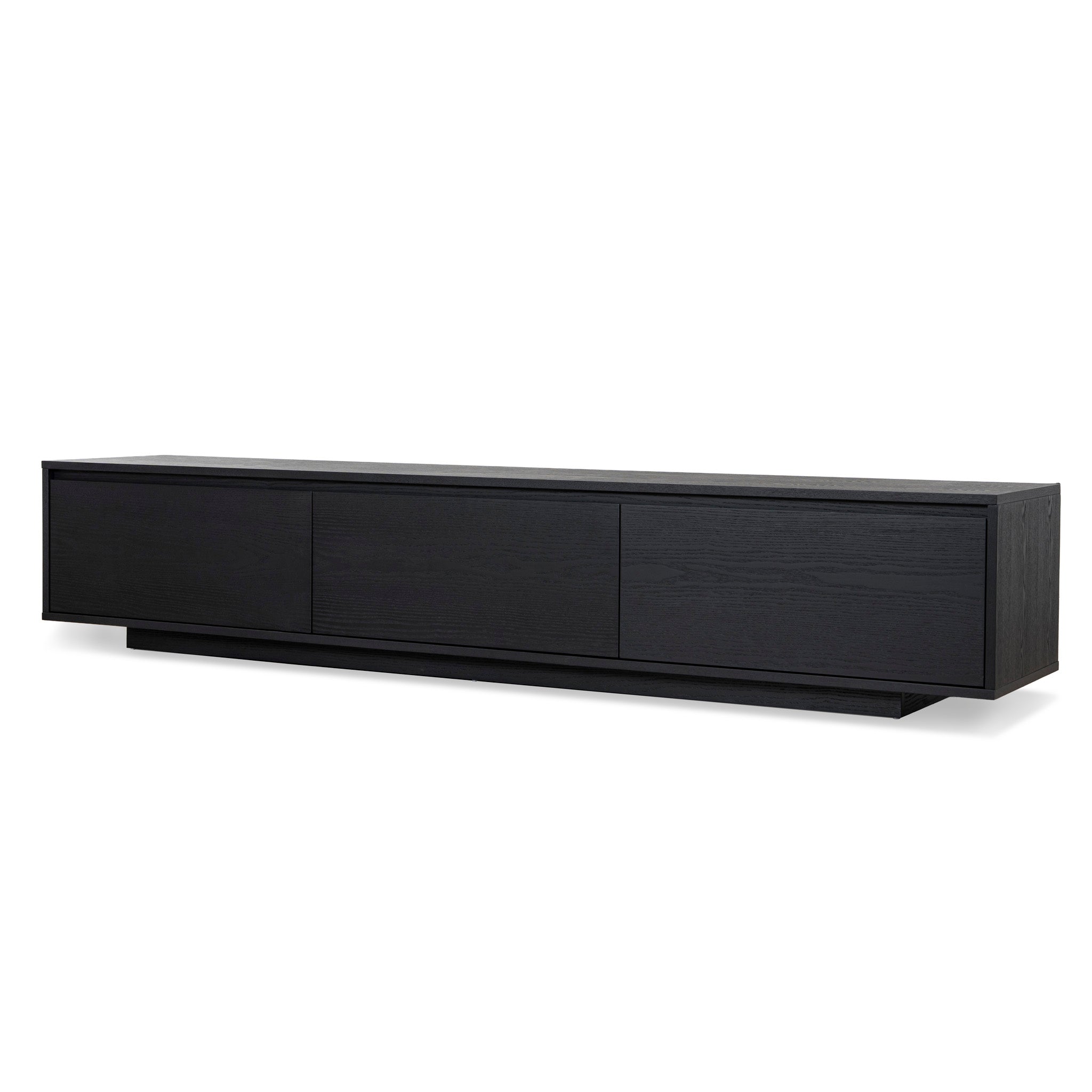 Ctv6753-Bb-V2 2.3M Wooden Entertainment Unit | Full Black | Myka Home