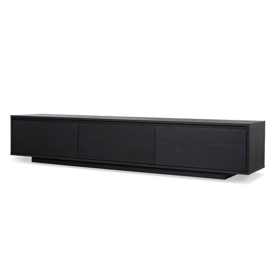 Ctv6753-Bb-V2 2.3M Wooden Entertainment Unit | Full Black | Myka Home