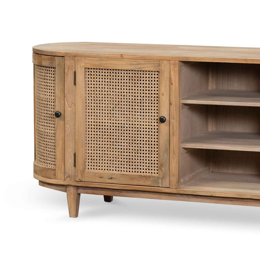 2.1m Sideboard Unit - Natural with Rattan Doors - View 6