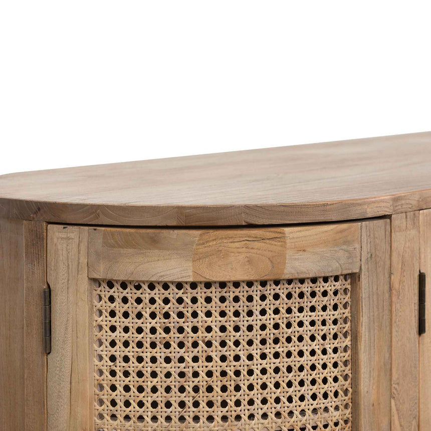 2.1m Sideboard Unit - Natural with Rattan Doors - View 8