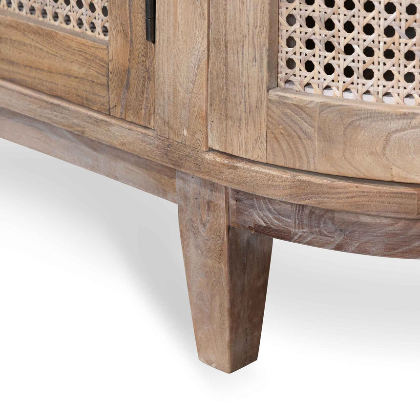 2.1m Sideboard Unit - Natural with Rattan Doors - View 9