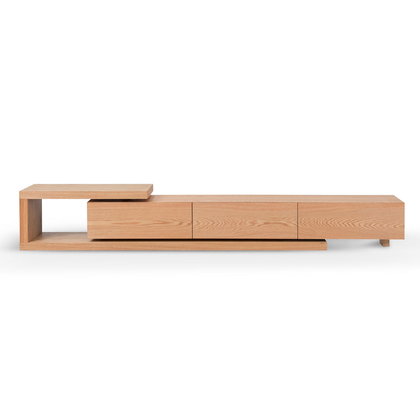 Extendable TV Entertainment Unit | Natural | Myka Home - View 2