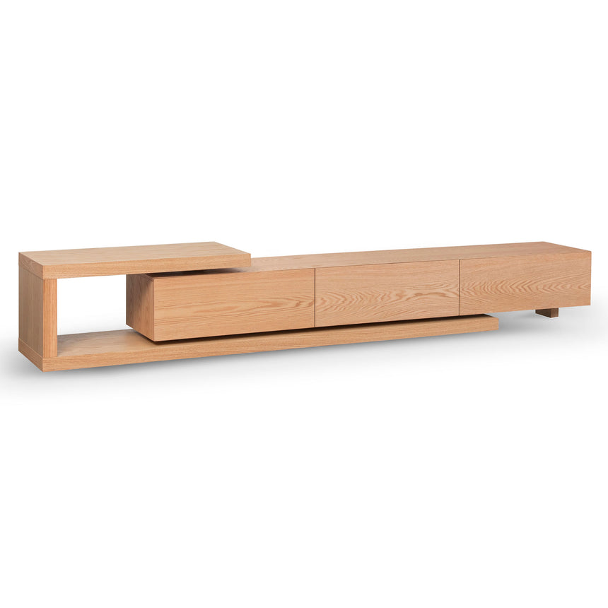 Extendable TV Entertainment Unit | Natural | Myka Home - View 3