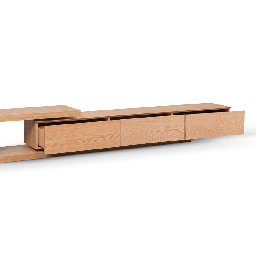 Extendable TV Entertainment Unit | Natural | Myka Home - View 8