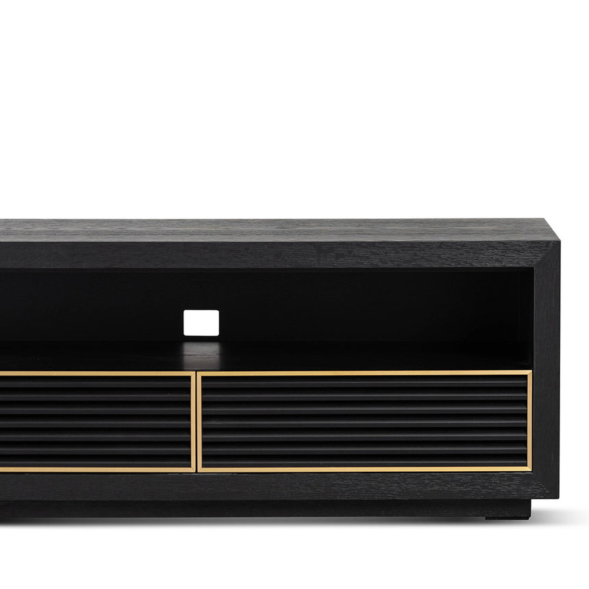 2m TV Entertainment Unit | Textured Espresso Black | Myka Home - View 5