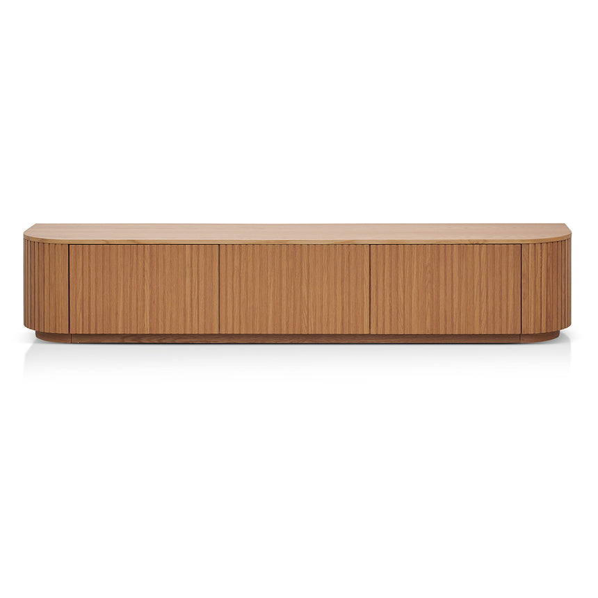 2.4m TV Entertainment Unit | Natural Oak | Myka Home - View 2