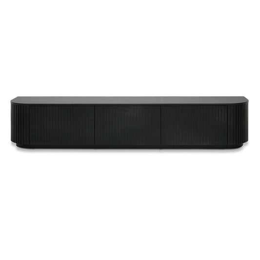 240cm TV Unit | Full Black Oak | Myka Home