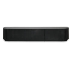 240cm TV Unit | Full Black Oak | Myka Home
