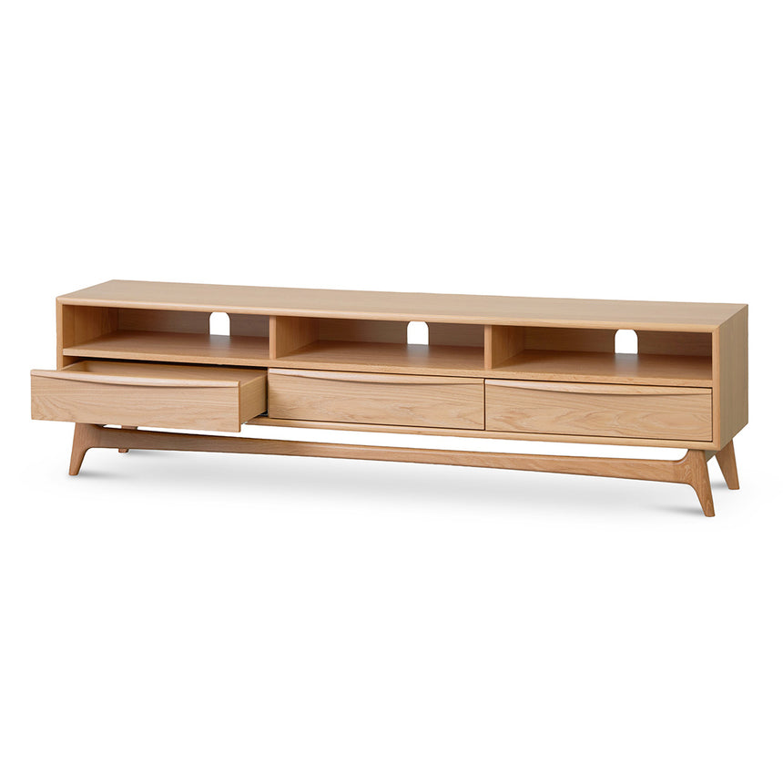 Wide TV Entertainment Unit | Natural Oak | Myka Home - View 2