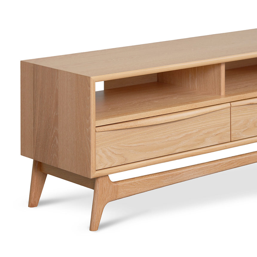 Wide TV Entertainment Unit | Natural Oak | Myka Home - View 6