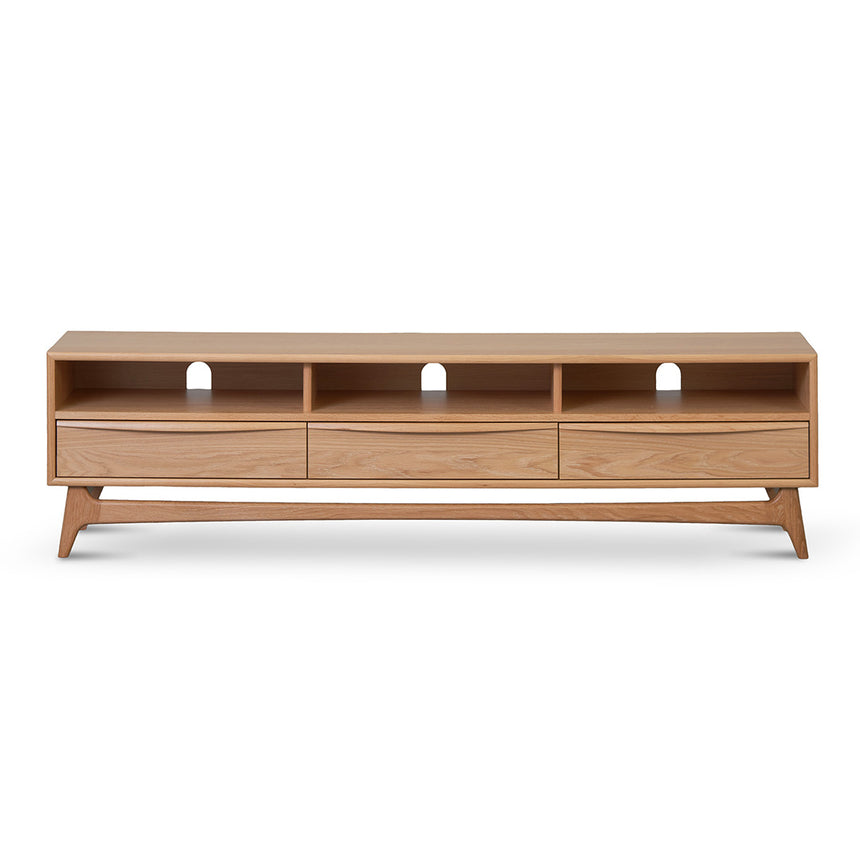 Wide TV Entertainment Unit | Natural Oak | Myka Home - View 5