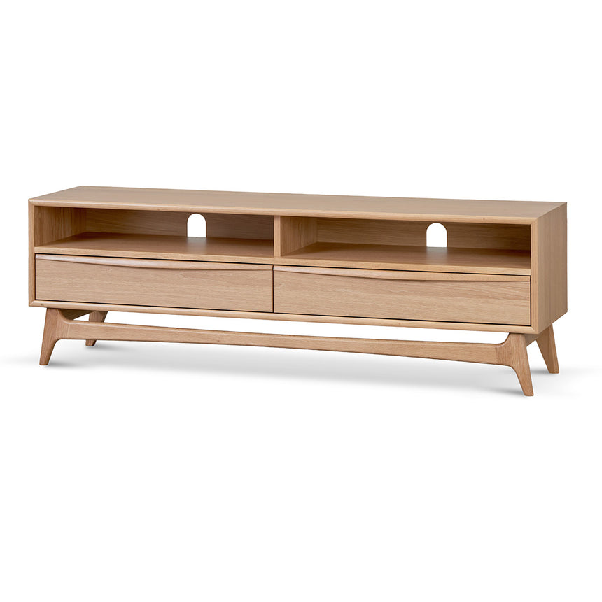 Narrow TV Entertainment Unit | Natural Oak | Myka Home