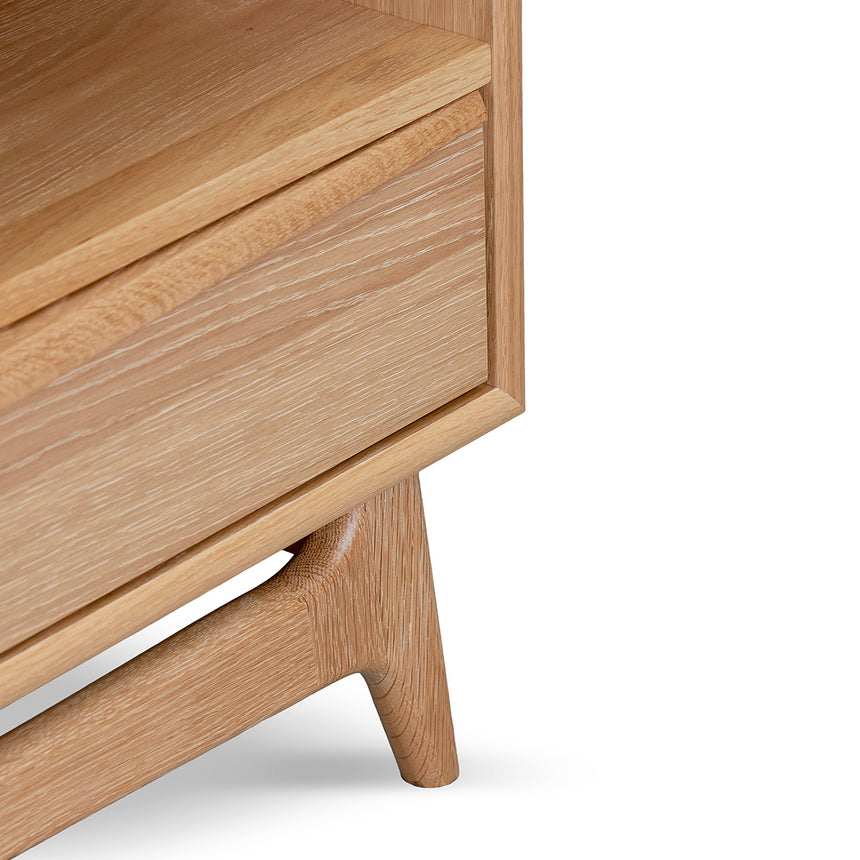 Narrow TV Entertainment Unit | Natural Oak | Myka Home - View 7