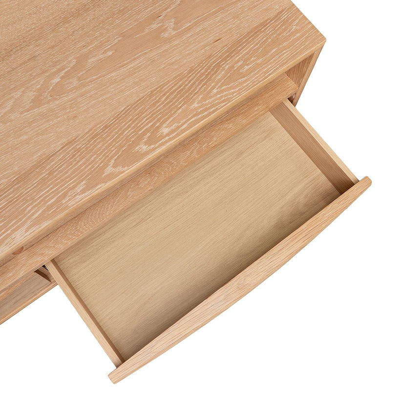 Narrow TV Entertainment Unit | Natural Oak | Myka Home - View 5
